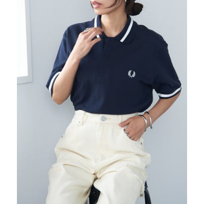 フレッドペリー FRED PERRY 【FRED PERRY】SINGLE TIPPED FRED PERRY SHIRT M2  Made in England （ネイビー）｜詳細画像