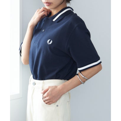 フレッドペリー FRED PERRY 【FRED PERRY】SINGLE TIPPED FRED PERRY SHIRT M2  Made in England （ネイビー）｜詳細画像