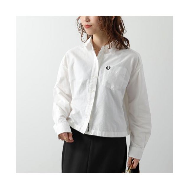 シャツ EMBROIDERED PLACKET SHIRT G3169 （129/SNOW-WHITE/ホワイト）