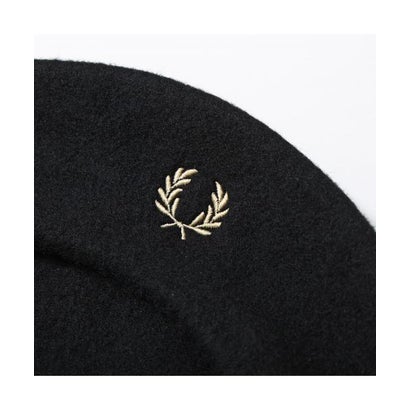 フレッドペリー FRED PERRY FRED PERRY ベレー帽 BERET HW7646 ナイロン混ウール （90A/BLACK/CHAMPAGNE）｜詳細画像