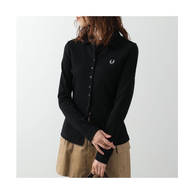 ポロシャツ Wide Rib Button-Through G3163 （102/BLACK/ブラック）
