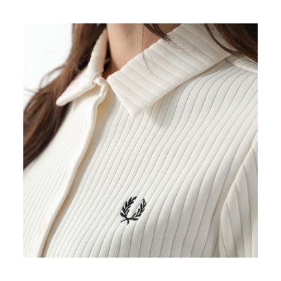 FRED PERRY ポロシャツ Wide Rib Button-Through G3163 （560/ECRU/オフホワイト）｜詳細画像