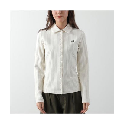 FRED PERRY ポロシャツ Wide Rib Button-Through G3163 （560/ECRU/オフホワイト）｜詳細画像