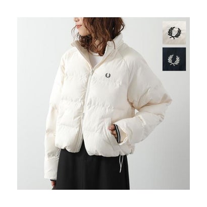 FRED PERRY 中綿ジャケット Raglan Sleeve Padded Jacket J3104 （560/ECRU/オフホワイト）｜詳細画像