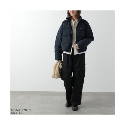 FRED PERRY 中綿ジャケット Raglan Sleeve Padded Jacket J3104 （560/ECRU/オフホワイト）｜詳細画像