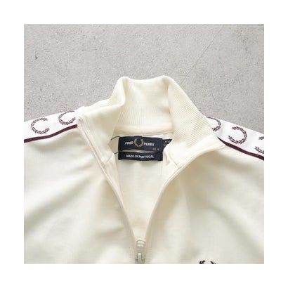 FRED PERRY トラックジャケット Taped Track Jacket J1106 （170/ECRU/オフホワイト他）｜詳細画像