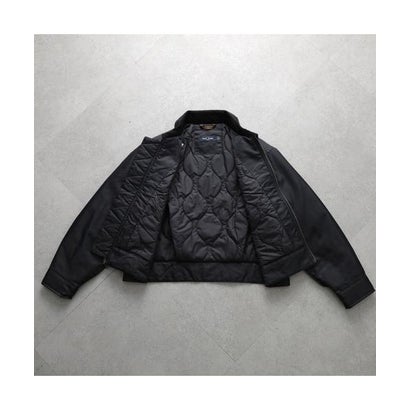 FRED PERRY 中綿ジャケット Padded Caban Jacket J3116 （102/BLACK/ブラック）｜詳細画像