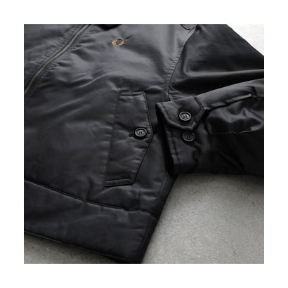 FRED PERRY 中綿ジャケット Padded Caban Jacket J3116 （102/BLACK/ブラック）｜詳細画像