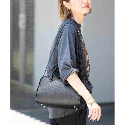 AULENTTI/オウレンティ BOSTON BAG（ブラック）｜詳細画像