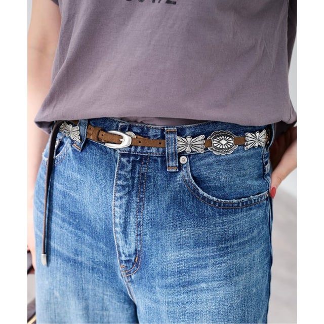 ≪追加≫PUNTOVITA 別注 CONCHO BELT（キャメル）