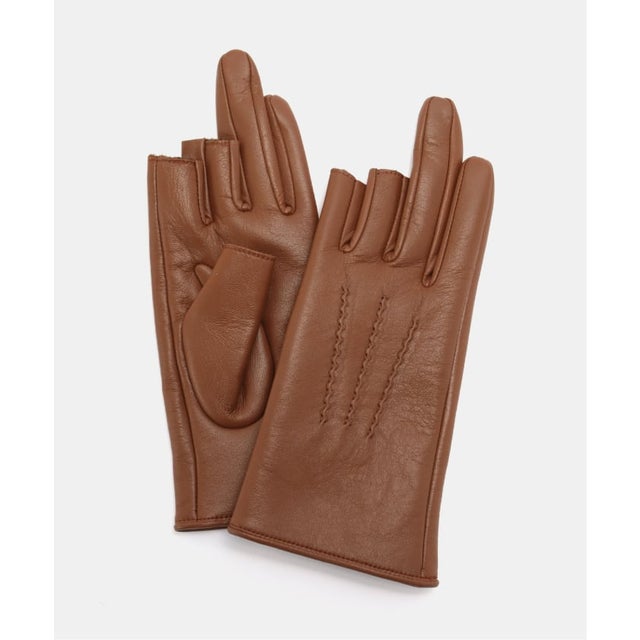 JANE SMITH lamb leather three fingerless （ブラウン）