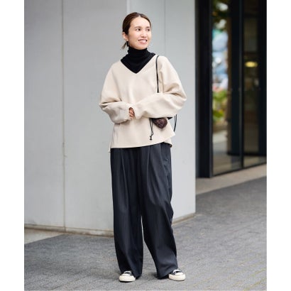 フレームワーク FRAMeWORK ≪予約≫ウォームクロスワイドイージーパンツ （ネイビー）｜詳細画像