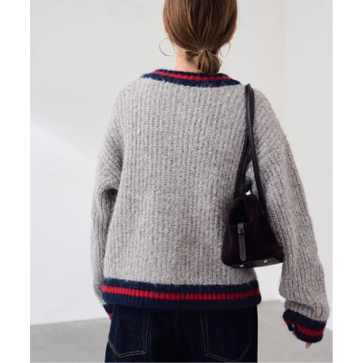 フレームワーク FRAMeWORK ≪一部カラーWEB限定 / 予約≫BICOLOR CARDIGAN （ベージュ）｜詳細画像
