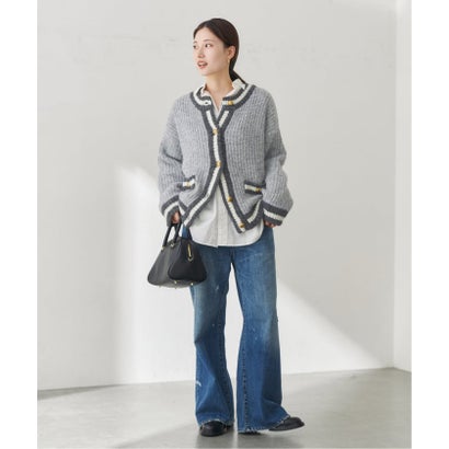 フレームワーク FRAMeWORK ≪一部カラーWEB限定 / 予約≫BICOLOR CARDIGAN （ベージュ）｜詳細画像