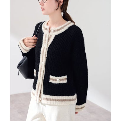 フレームワーク FRAMeWORK ≪一部カラーWEB限定 / 予約≫BICOLOR CARDIGAN （ベージュ）｜詳細画像