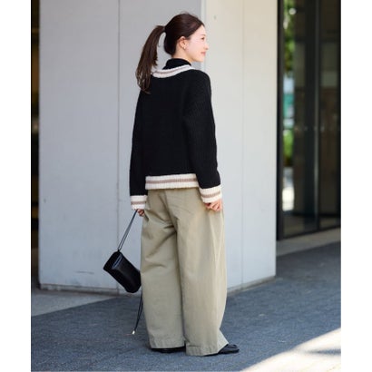 フレームワーク FRAMeWORK ≪一部カラーWEB限定 / 予約≫BICOLOR CARDIGAN （ベージュ）｜詳細画像