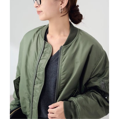 フレームワーク FRAMeWORK TOP KHAKI/トップカーキ MA-1ナイロンジャケット（カーキ）｜詳細画像
