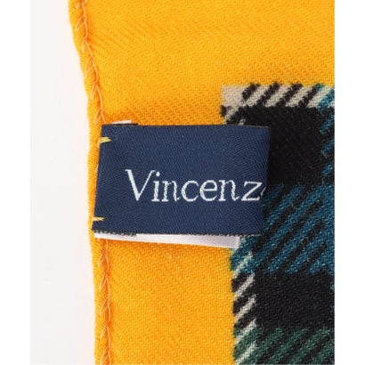 フレームワーク FRAMeWORK VINCENZO MIOZZAヴィンセンツォ ミオッツァ チェックガラスカーフ （イエロー）｜詳細画像