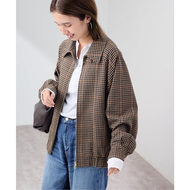 COUTURE DADAM SWING TOP イタリアンシェパードチェック （キャメル）