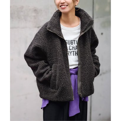 ≪予約≫GOLDWIN/ゴールドウィン DEEP PILE FLEECE JACKET （ベージュ）｜詳細画像