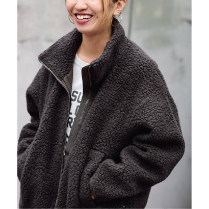 ≪予約≫GOLDWIN/ゴールドウィン DEEP PILE FLEECE JACKET （ベージュ）｜詳細画像