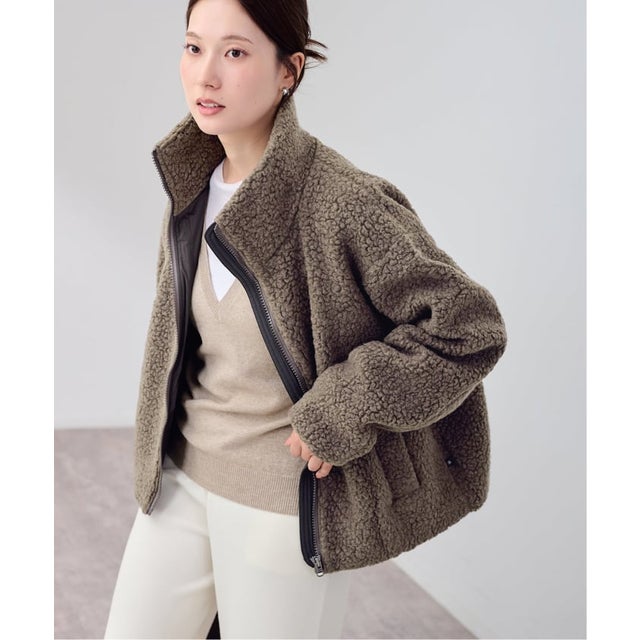 ≪予約≫GOLDWIN/ゴールドウィン DEEP PILE FLEECE JACKET （ベージュ）