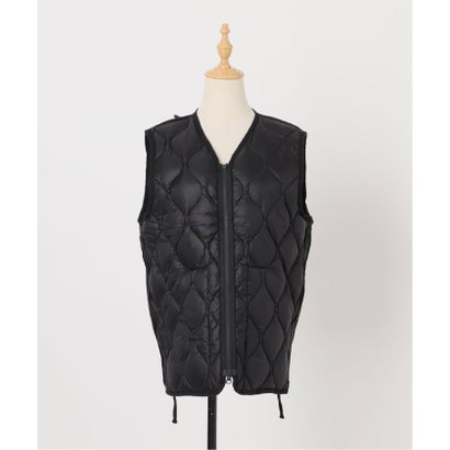 フレームワーク FRAMeWORK ≪追加予約≫TAION/タイオン MILITARY V NECK WZIPダウンベスト （ブラック）｜詳細画像