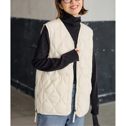 フレームワーク FRAMeWORK ≪追加予約≫TAION/タイオン MILITARY V NECK WZIPダウンベスト （ブラック）｜詳細画像