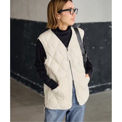 フレームワーク FRAMeWORK ≪追加予約≫TAION/タイオン MILITARY V NECK WZIPダウンベスト （ブラック）｜詳細画像