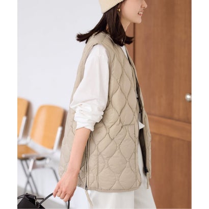 フレームワーク FRAMeWORK ≪追加予約≫TAION/タイオン MILITARY V NECK WZIPダウンベスト （ブラック）｜詳細画像