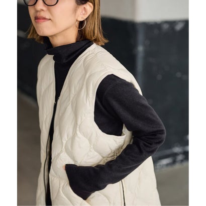 フレームワーク FRAMeWORK ≪追加予約≫TAION/タイオン MILITARY V NECK WZIPダウンベスト （ホワイト）｜詳細画像
