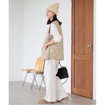 フレームワーク FRAMeWORK ≪追加予約≫TAION/タイオン MILITARY V NECK WZIPダウンベスト （ホワイト）｜詳細画像