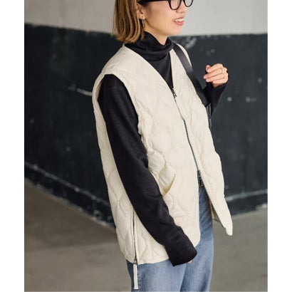 フレームワーク FRAMeWORK ≪追加予約≫TAION/タイオン MILITARY V NECK WZIPダウンベスト （ホワイト）｜詳細画像