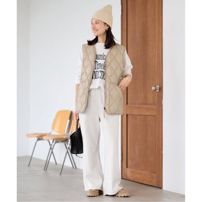 フレームワーク FRAMeWORK ≪追加予約≫TAION/タイオン MILITARY V NECK WZIPダウンベスト （ホワイト）｜詳細画像