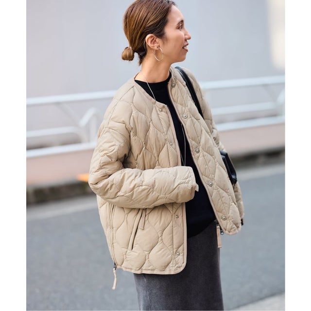 ≪新色 / 追加予約≫TAION/タイオン MILITARY M65LINER WZIP ダウンジャケット （ベージュ）