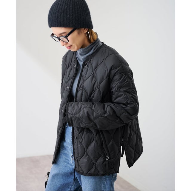 ≪新色 / 追加予約≫TAION/タイオン MILITARY M65LINER WZIP ダウンジャケット （ブラック）