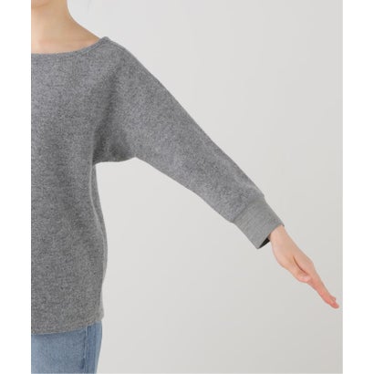 フレームワーク FRAMeWORK ARCHI/アーキ WOOL PILE 3/4SLEEVE TOP （グレー）｜詳細画像