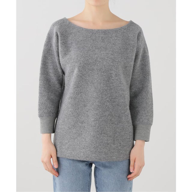 ARCHI/アーキ WOOL PILE 3/4SLEEVE TOP （グレー）