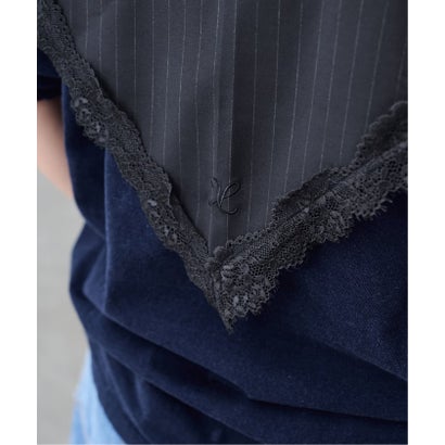 フレームワーク FRAMeWORK SKIN LACE SCARF （ネイビー）｜詳細画像