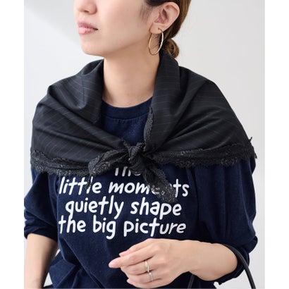 フレームワーク FRAMeWORK SKIN LACE SCARF （ネイビー）｜詳細画像