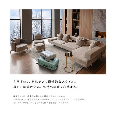 フリクエンター FREQUENTER フリクエンター リエーヴェ スーツケース 98L 受託無料 Lサイズ LL 軽量 静音 大型 大容量 FREQUENTER LIEVE 1-253 キャリーケー （グリーン別注）｜詳細画像