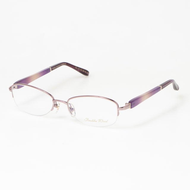 
                    メガネ 眼鏡 アイウェア レディース メンズ （ピンク/パープル）