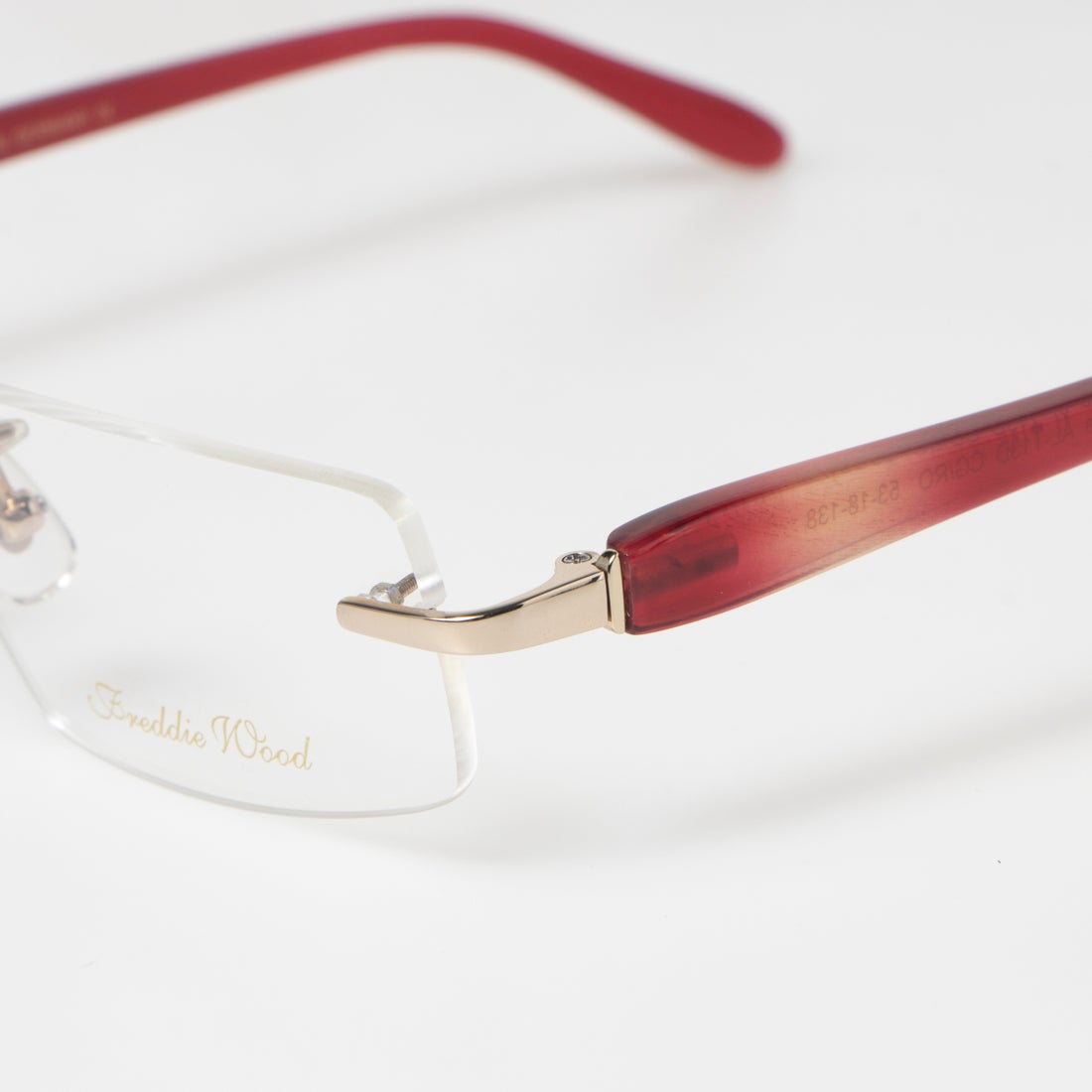 フレディーウッド freddie wood メガネ 眼鏡 アイウェア レディース メンズ （ゴールド/レッド） -waja bazar  海外ファッションブランド通販サイト【公式】