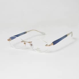メガネ 眼鏡 アイウェア レディース メンズ （ゴールド/ブルー/ホワイト）