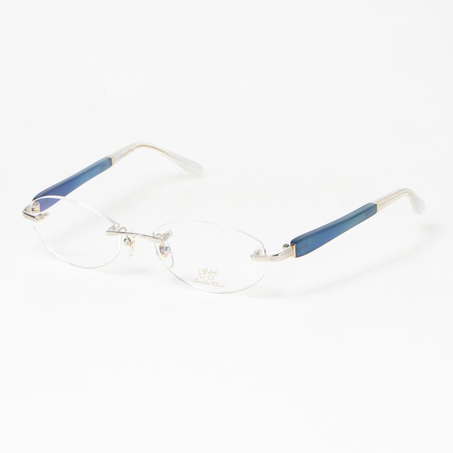 
                    メガネ 眼鏡 アイウェア レディース メンズ （シルバー/ブルー/ホワイト）