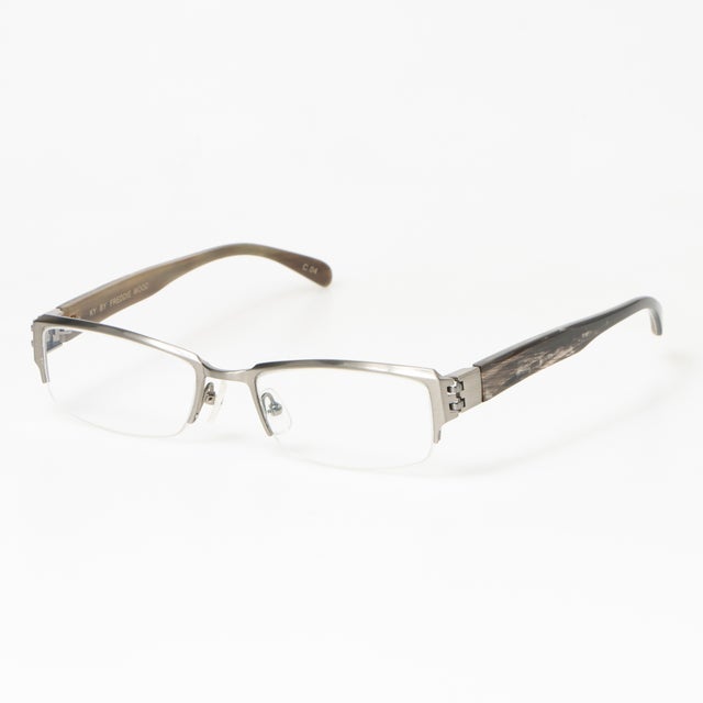 
                    メガネ 眼鏡 アイウェア レディース メンズ （シルバー/ブラウンササト/ブラウングレー）