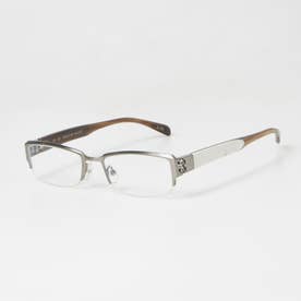 メガネ 眼鏡 アイウェア レディース メンズ （シルバー/ホワイト/ブラウングレー）