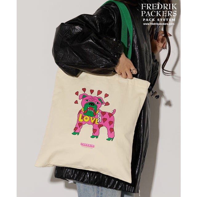 FREDRIK ≪別注コラボレーション≫MASAMI YANAGIDA キャンバストート M （アイボリー）
