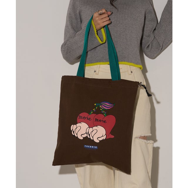 FREDRIK ≪別注コラボレーション≫MASAMI YANAGIDA キャンバストート M （ブラウン）