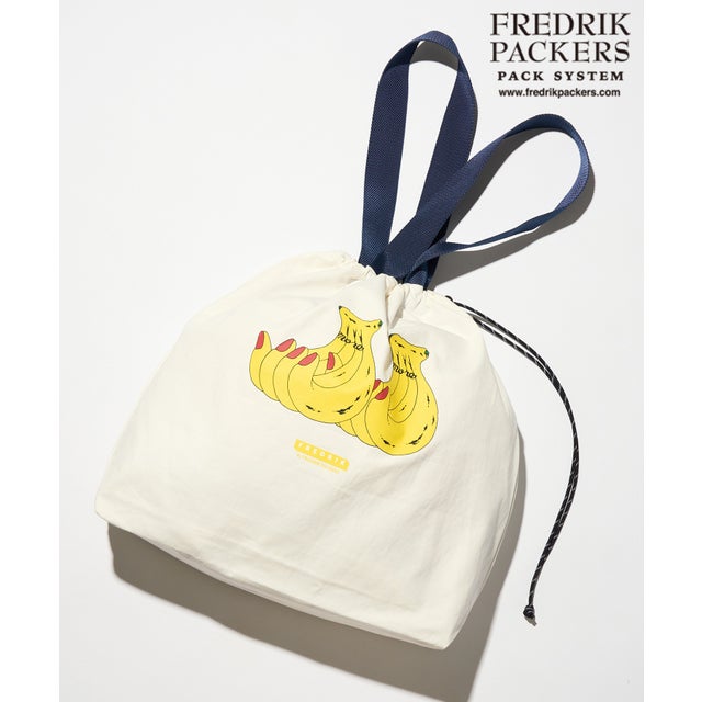 FREDRIK ≪別注コラボレーション≫MASAMI YANAGIDA キャンバストート L （ホワイト）